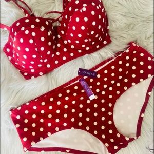 Adore Me Red Polka Dot Bikini